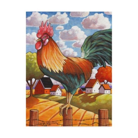 Trademark Fine Art Cathy Horvath-Buchanan 'Rooster Country' Canvas Art, 35x47 ALI39470-C3547GG